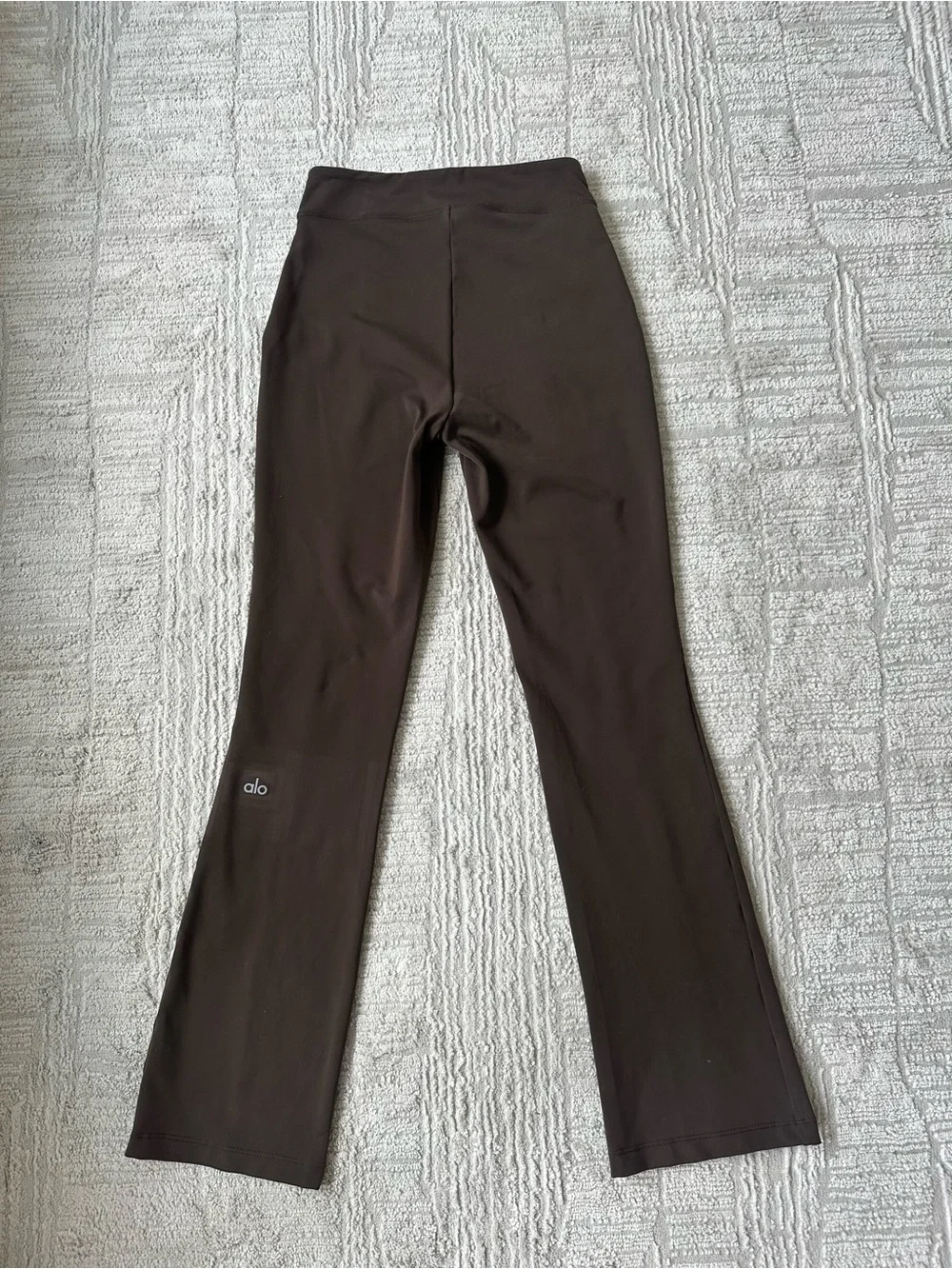 Alo Yoga Airbrush Brown Split-Hem Leggings